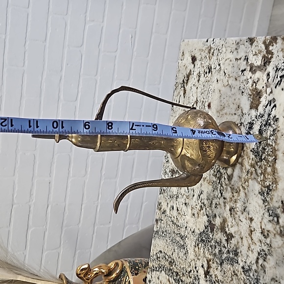 Vintage brass tea set - Picture 3 of 9